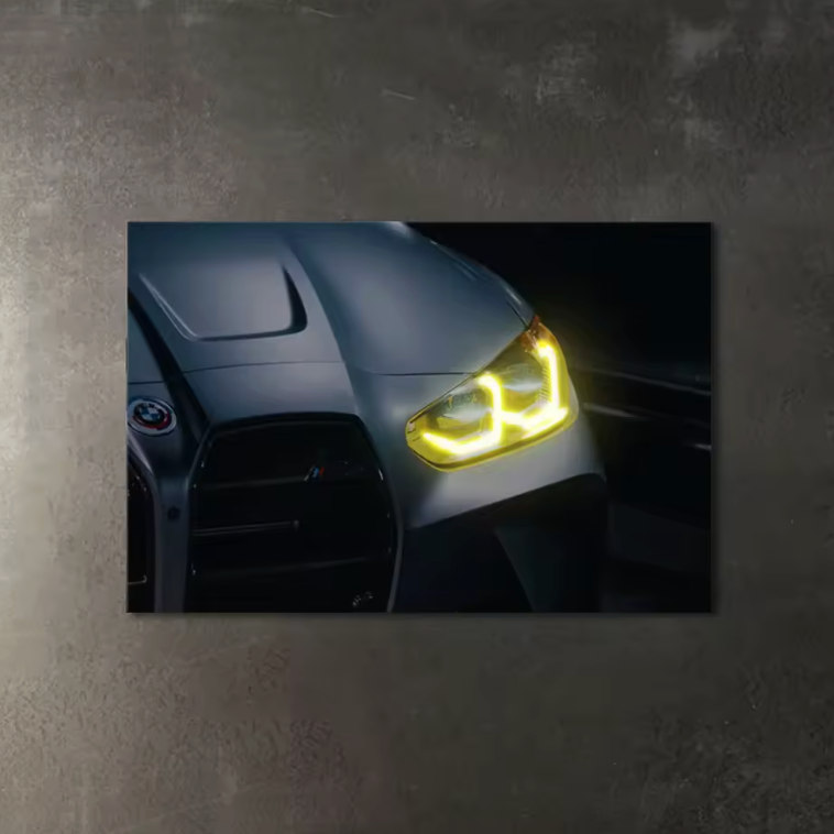 BMW G82 M4 LED Poster