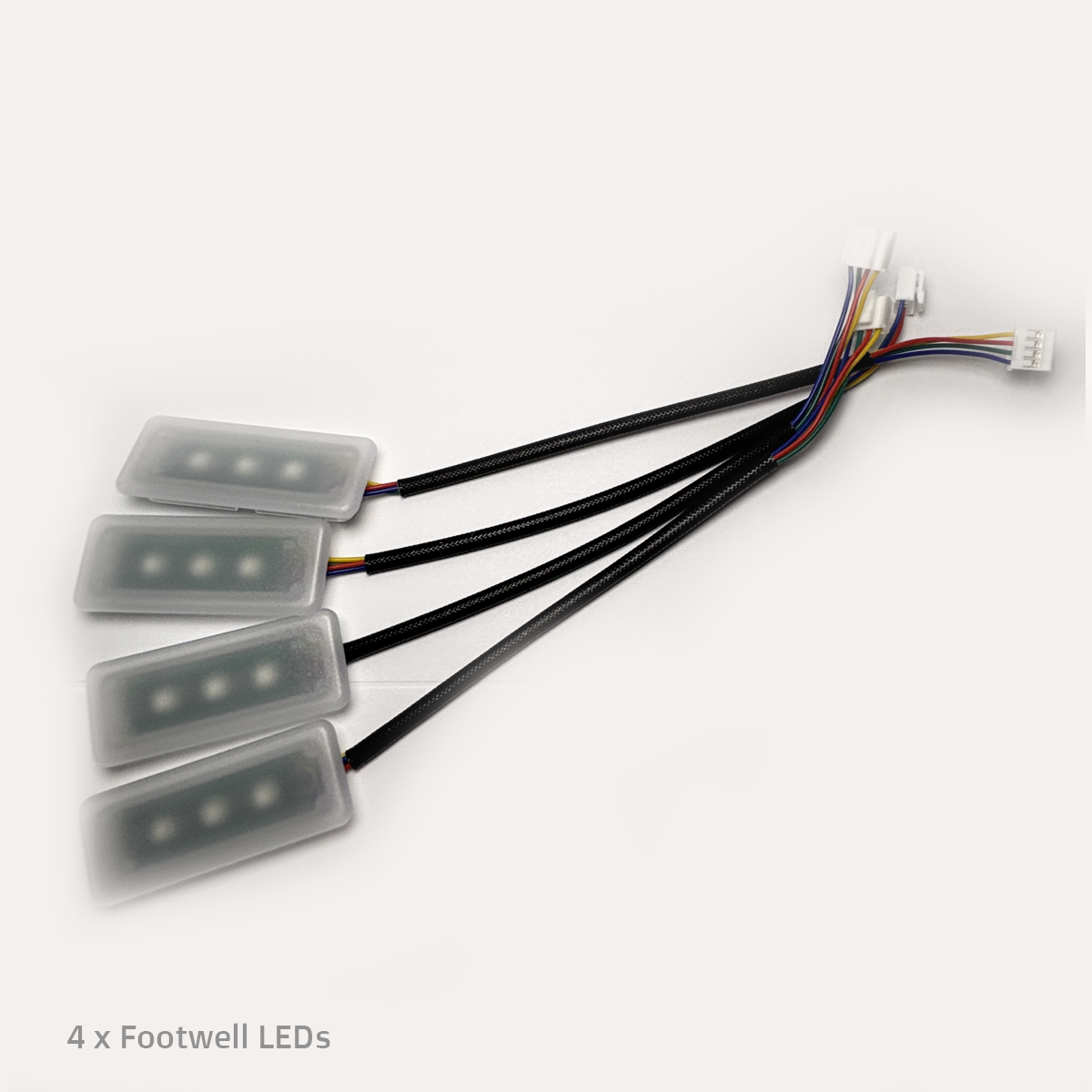 Universal 64 Multi-Color Car Interior Ambient Lighting Kit