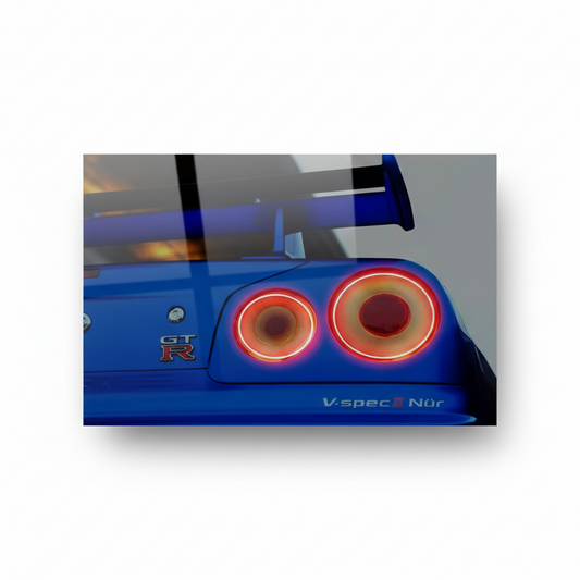 Nissan R35 GTR Led Poster