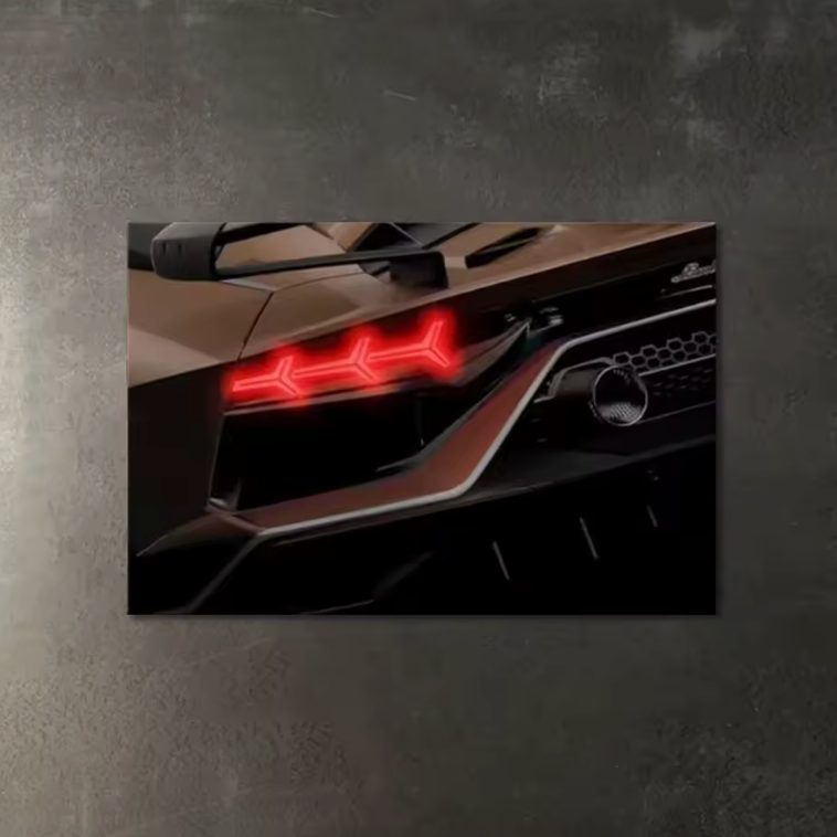 Lamborghini SVJ LED Poster