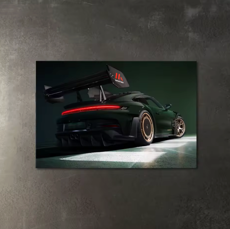 Porsche 911 GT3 Led Poster
